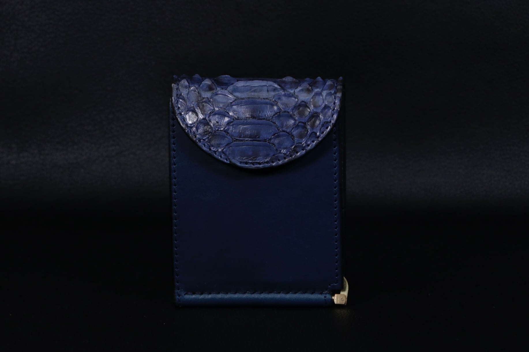 Python Leather × Italian Leather  Money Clip 01