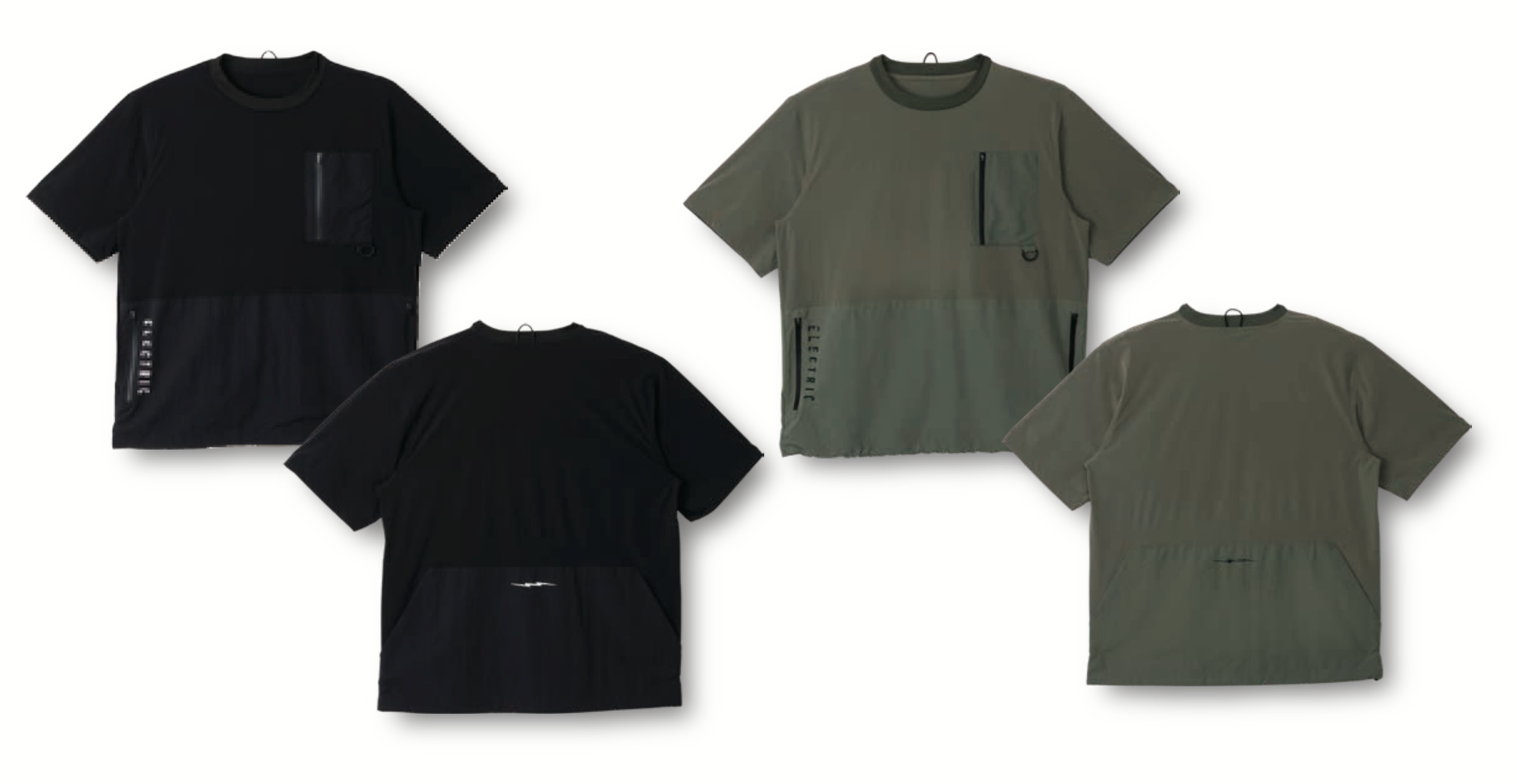 ELECTRIC NYLON CARGO POCKET TEE