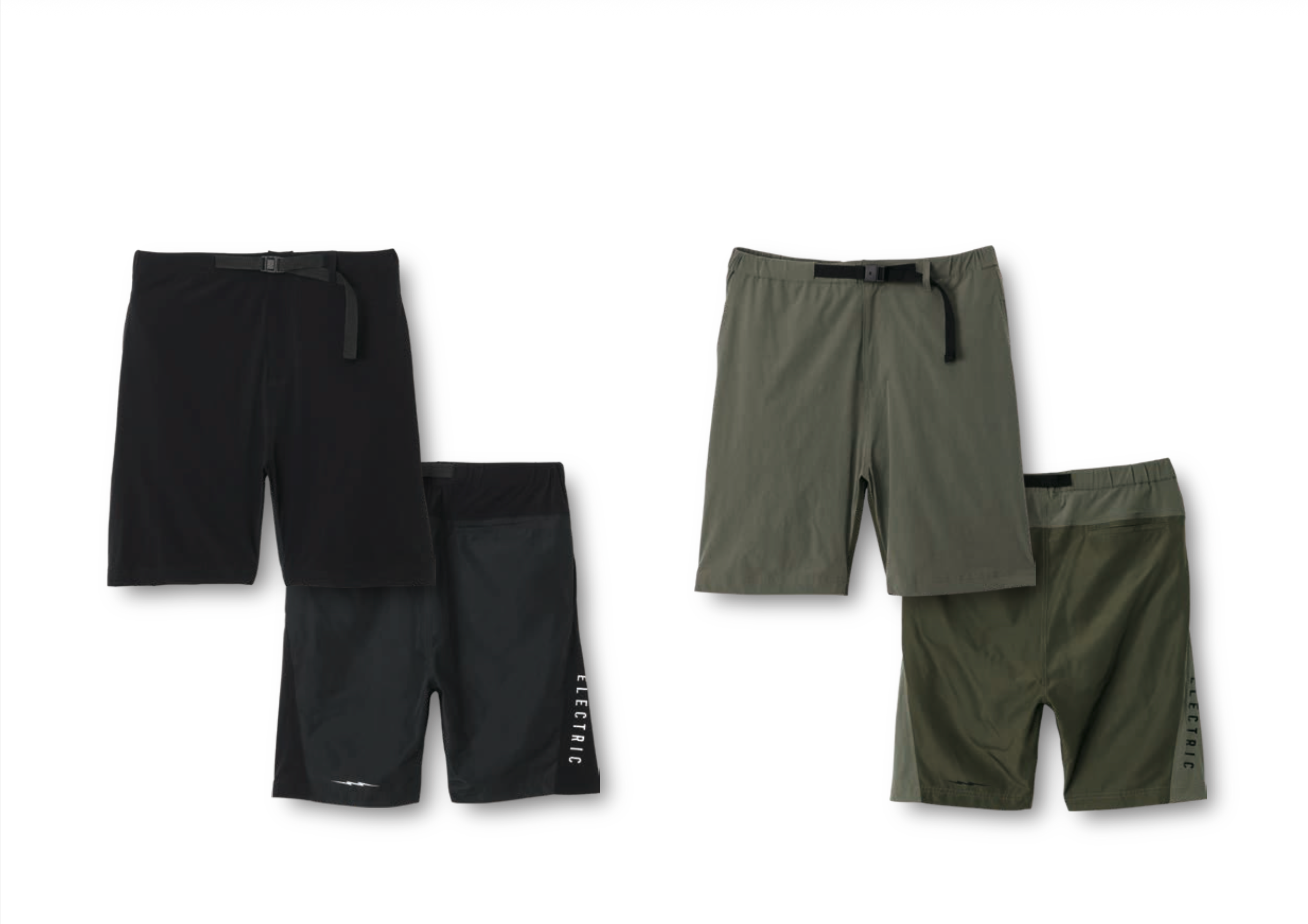 ELECTRIC NYLON STRETCH SHORTS