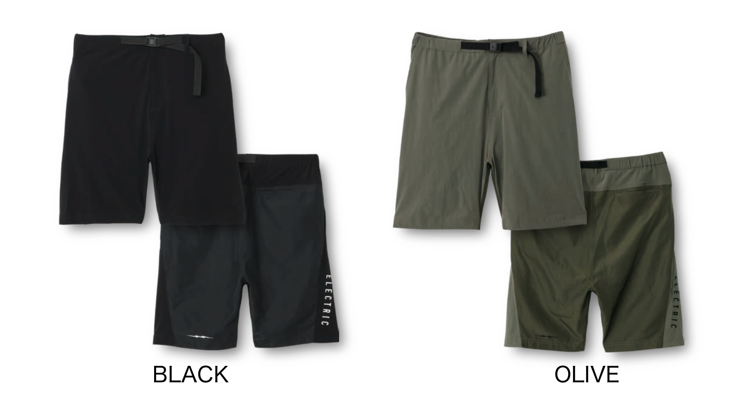 ELECTRIC NYLON STRETCH SHORTS