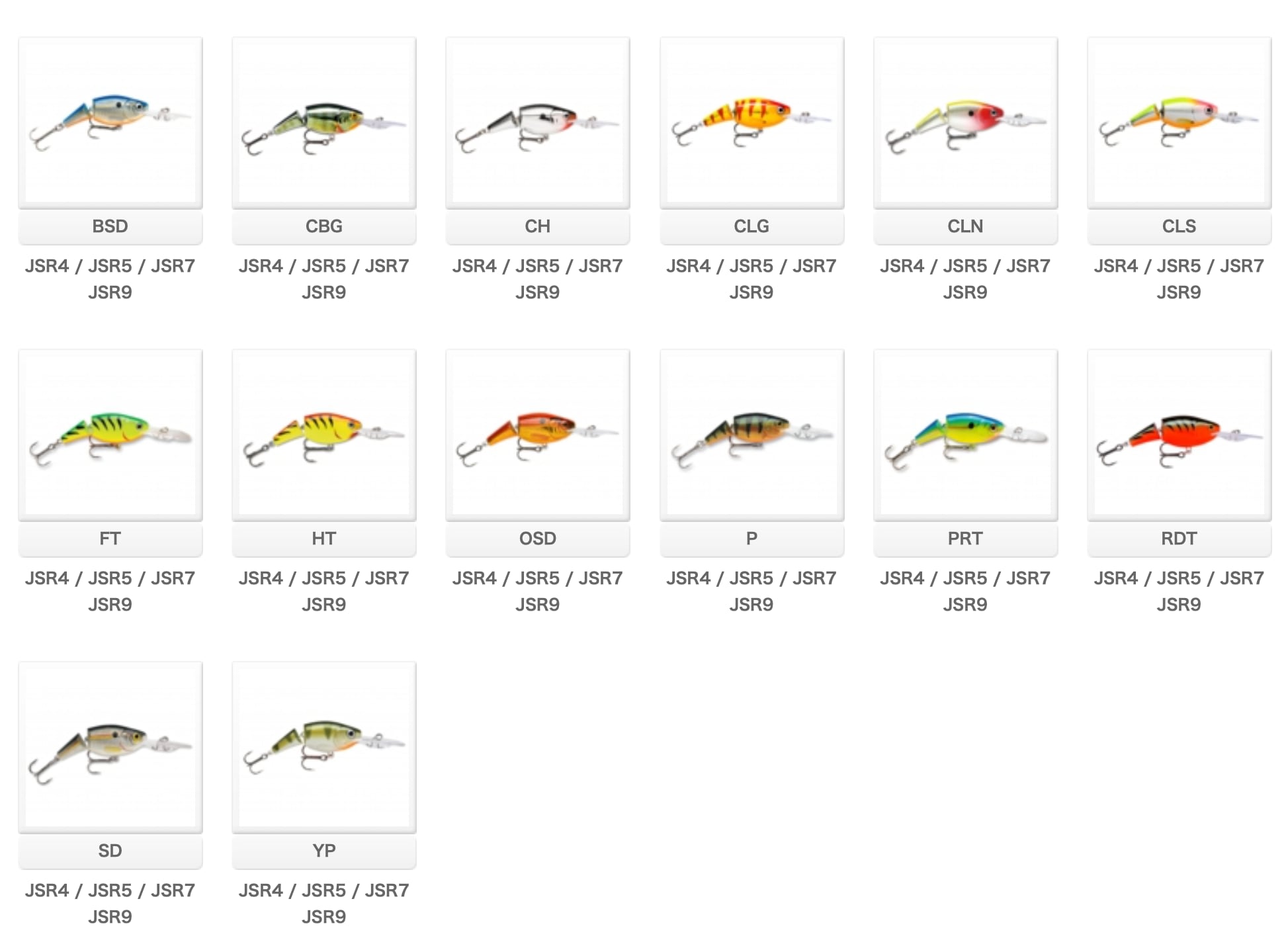 RAPALA JOINTED SHAD RAP