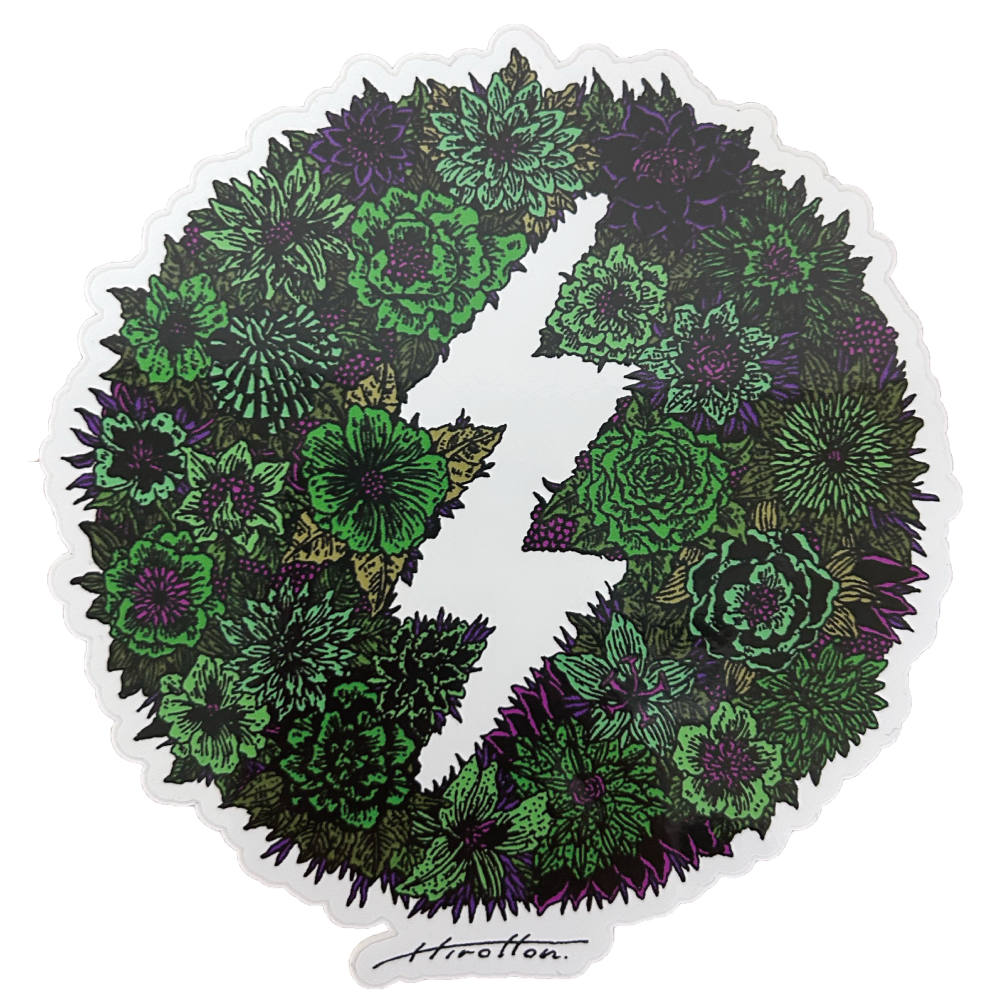 ELECTRIC　HIROTTON COLLABORATION  STICKER L (BOTANICAL)