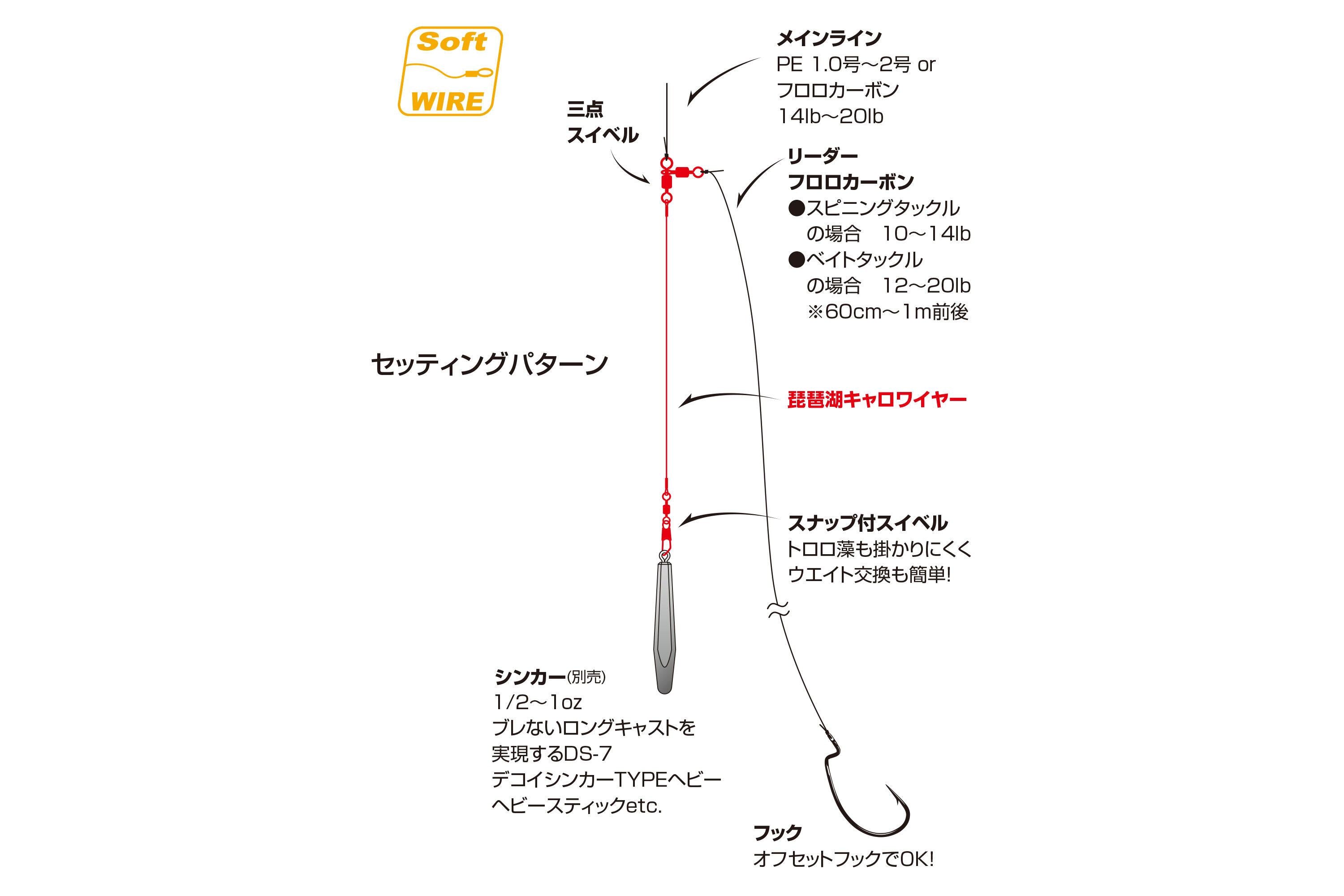 DECOY　琵琶湖キャロワイヤー