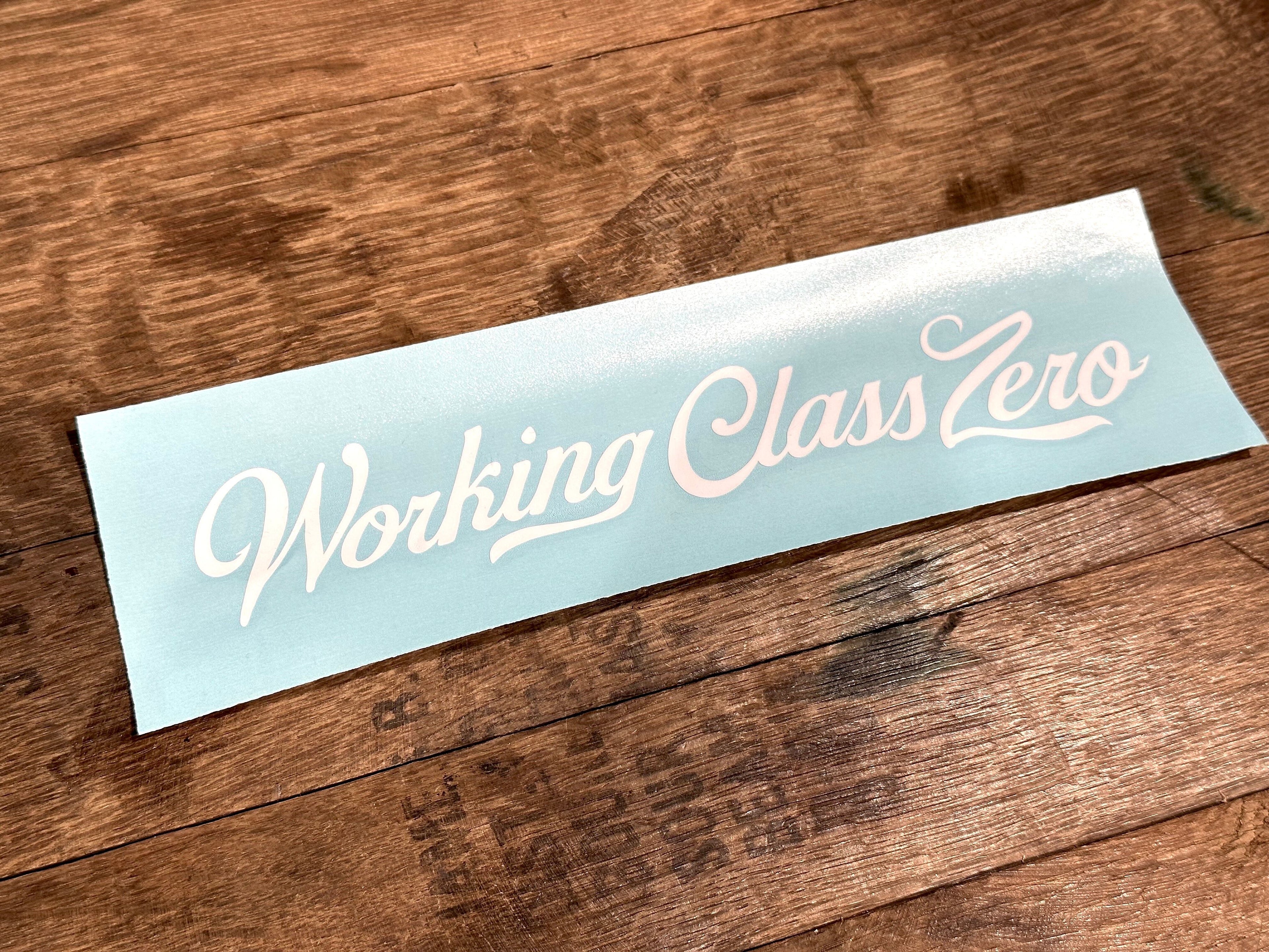 WORKING CLASS ZERO/ Tradition Script Transfer Sticker