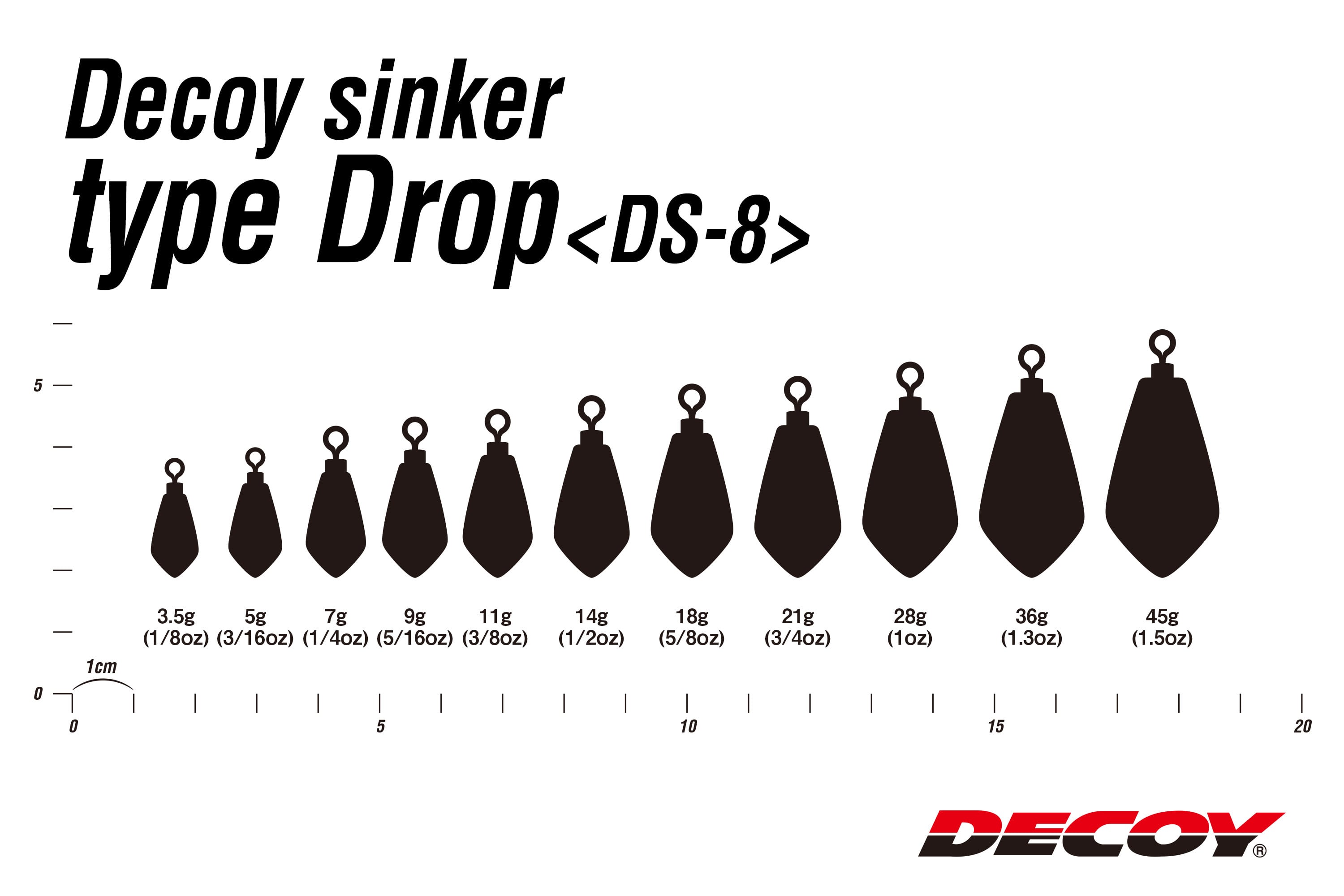 DECOY 　タイプドロップ DS-8 18g~28g