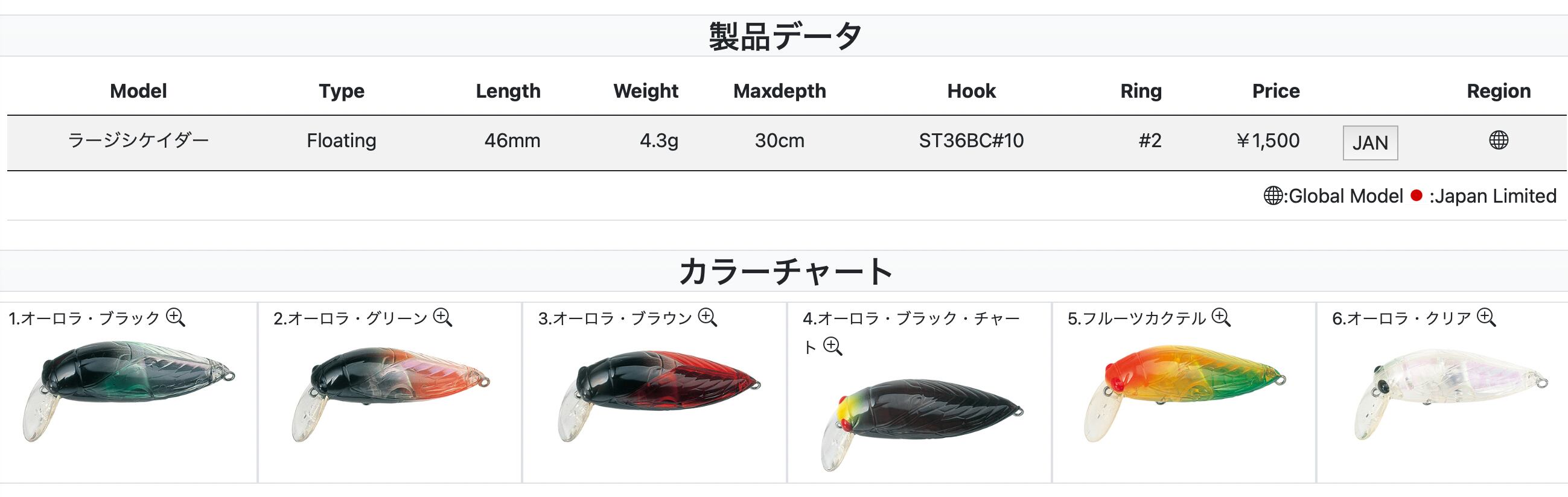 Tackle House elfin ラージシケイダー
