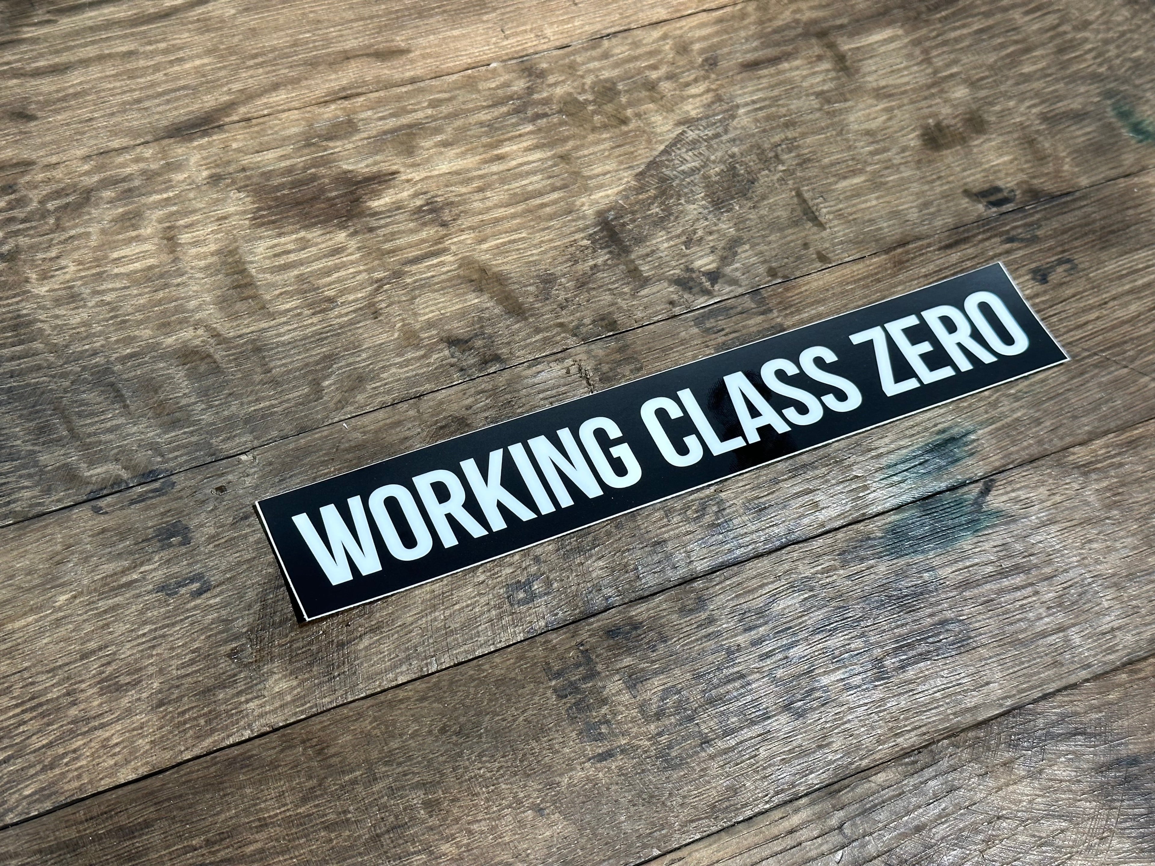WORKING CLASS ZERO/standard logo sticker 9inch