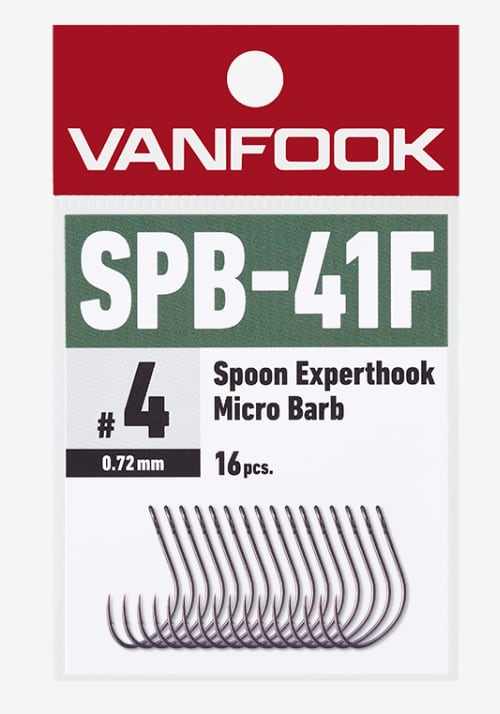 VANFOOK SPB-41F Spoon Experthook Medium Heavy Micro Barb Fusso