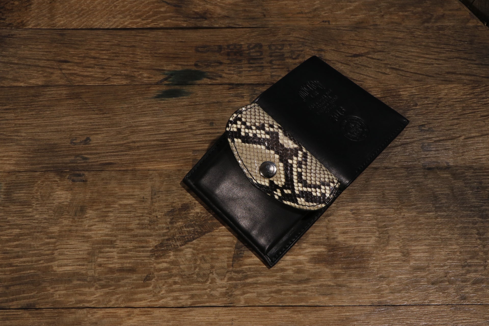 Angler's Wallet Python×Sadlle Leather Limited
