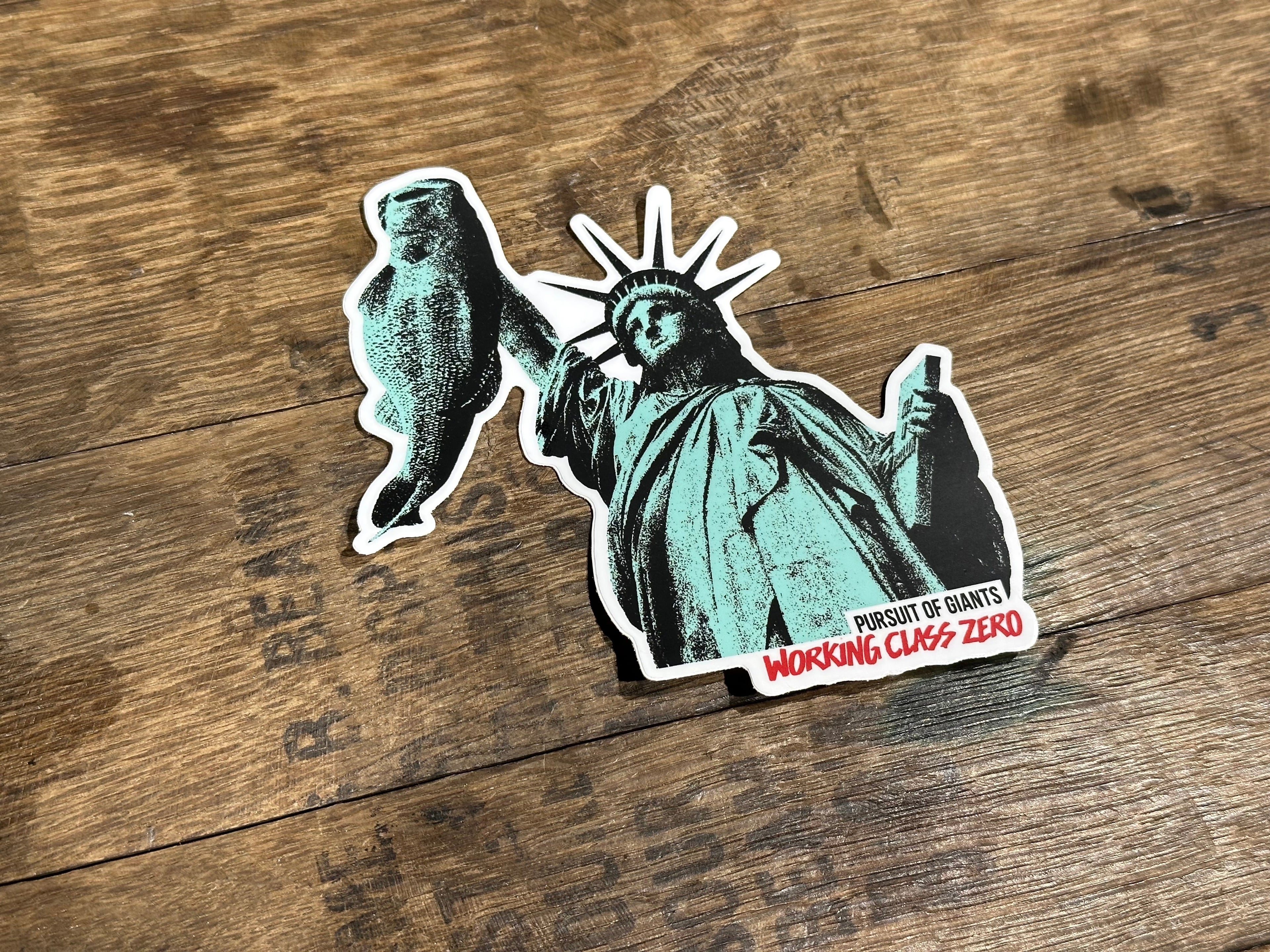 WORKING CLASS ZERO/ LIBERTY BASS STICKER