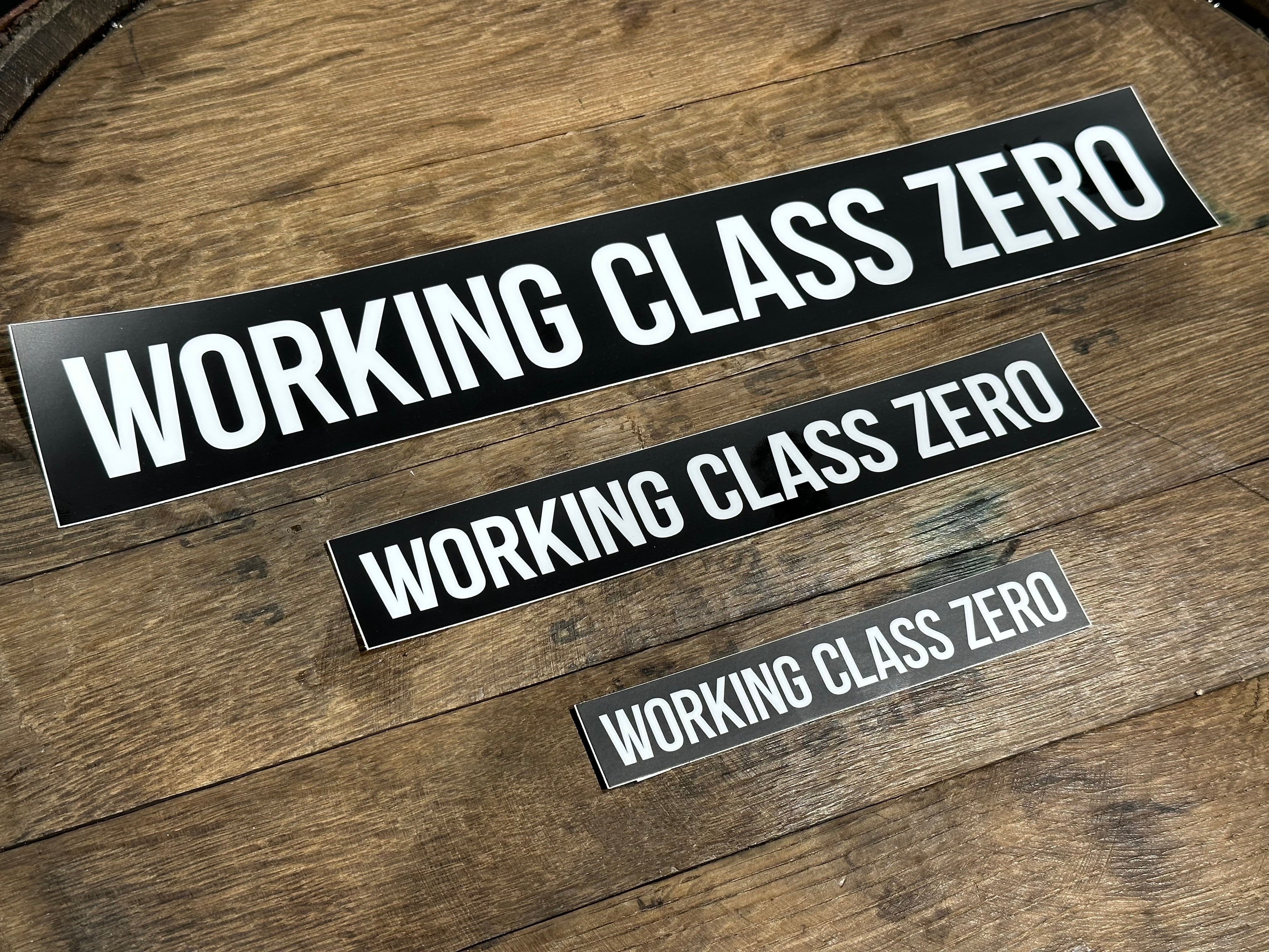 WORKING CLASS ZERO/standard logo sticker    15inch