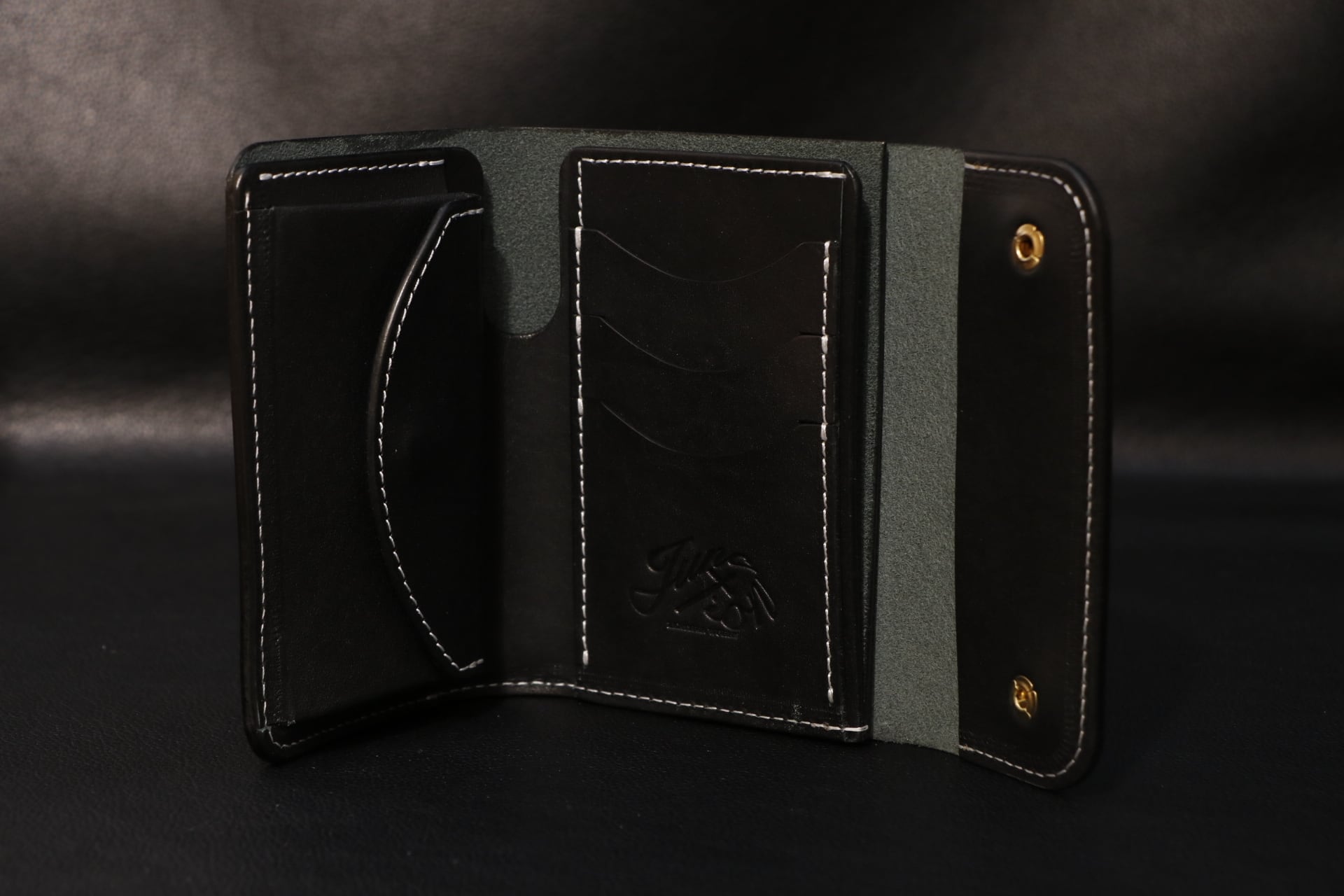 Saddle Leather Middle Wallet 01